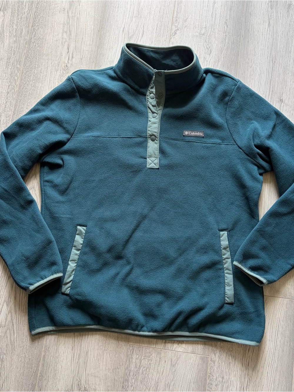 Columbia Women's Slate Blue Snap-Front Fleece Pullover